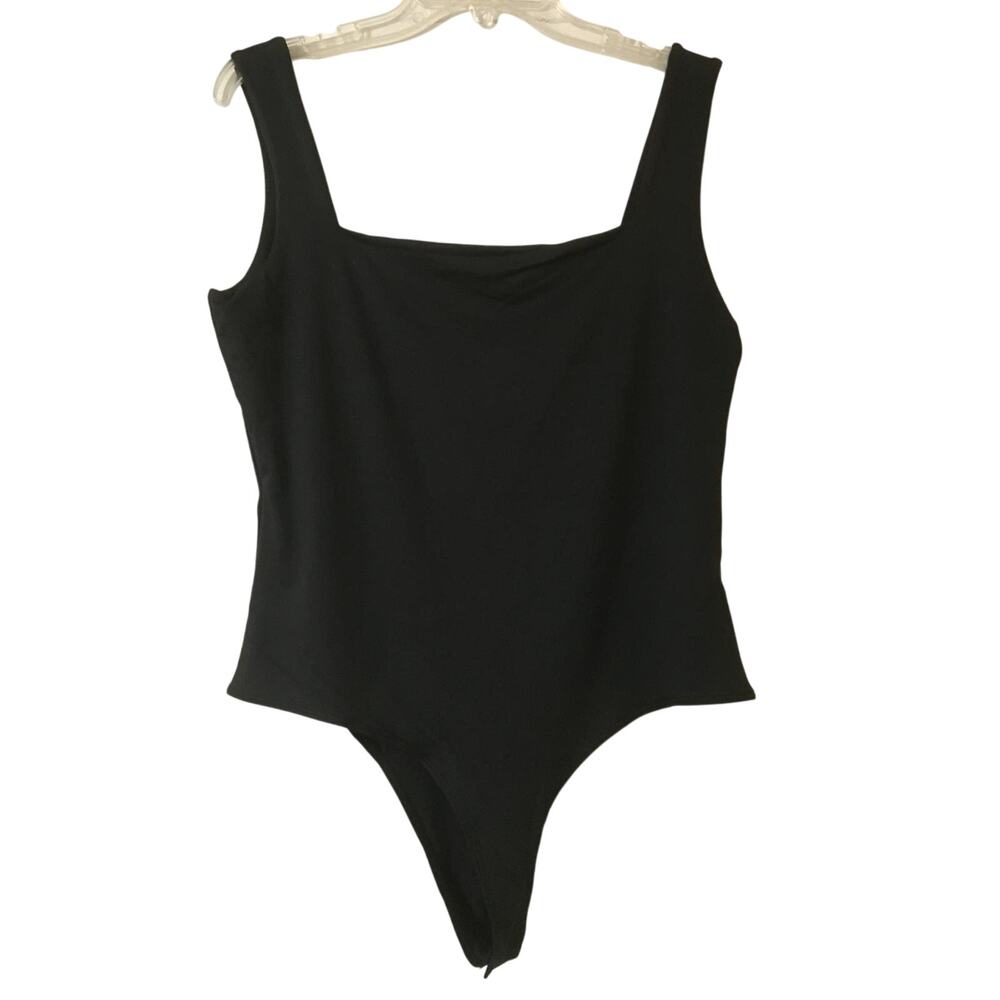 NWT Premium Basics Wearever XL Sleeveless Boat Neck Lined Bust Leotard Bodysuit
